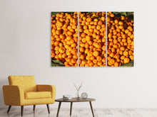 Laden Sie das Bild in den Galerie-Viewer, Leinwandbild 3-teilig Frische Mandarinen