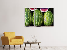 Laden Sie das Bild in den Galerie-Viewer, Leinwandbild 3-teilig Wassermelonen