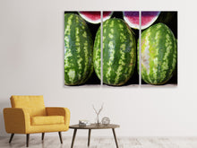 Laden Sie das Bild in den Galerie-Viewer, Leinwandbild 3-teilig Wassermelonen