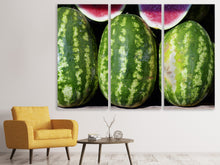 Laden Sie das Bild in den Galerie-Viewer, Leinwandbild 3-teilig Wassermelonen