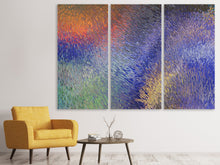 Laden Sie das Bild in den Galerie-Viewer, Leinwandbild 3-teilig Buntes Glas