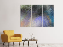 Laden Sie das Bild in den Galerie-Viewer, Leinwandbild 3-teilig Glas bunt satiniert
