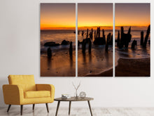 Laden Sie das Bild in den Galerie-Viewer, Leinwandbild 3-teilig Beruhigende Stimmung am Meer