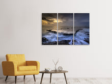 Laden Sie das Bild in den Galerie-Viewer, Leinwandbild 3-teilig Die Mythologie des Meer