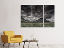 Laden Sie das Bild in den Galerie-Viewer, Leinwandbild 3-teilig Berge in Schottland