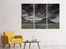 Laden Sie das Bild in den Galerie-Viewer, Leinwandbild 3-teilig Berge in Schottland