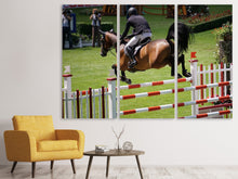 Laden Sie das Bild in den Galerie-Viewer, Leinwandbild 3-teilig Der Springreiter