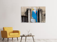 Laden Sie das Bild in den Galerie-Viewer, Leinwandbild 3-teilig Graffiti an einer Fabrik