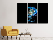 Laden Sie das Bild in den Galerie-Viewer, Leinwandbild 3-teilig Die Welt der Delfine