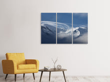 Laden Sie das Bild in den Galerie-Viewer, Leinwandbild 3-teilig Schnee Landschaft