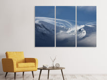 Laden Sie das Bild in den Galerie-Viewer, Leinwandbild 3-teilig Schnee Landschaft