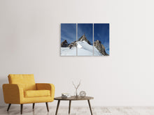Laden Sie das Bild in den Galerie-Viewer, Leinwandbild 3-teilig Aiguille du Midi