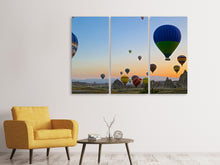 Laden Sie das Bild in den Galerie-Viewer, Leinwandbild 3-teilig Ballon Tour