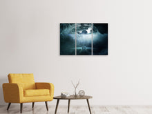 Laden Sie das Bild in den Galerie-Viewer, Leinwandbild 3-teilig Vorsicht Ufo