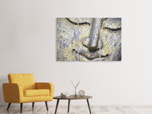 Laden Sie das Bild in den Galerie-Viewer, Leinwandbild 3-teilig Kopf eines Buddha in XXL