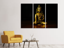 Laden Sie das Bild in den Galerie-Viewer, Leinwandbild 3-teilig Tempel Buddha
