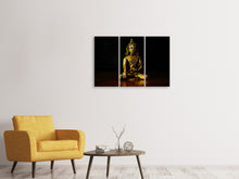 Laden Sie das Bild in den Galerie-Viewer, Leinwandbild 3-teilig Tempel Buddha