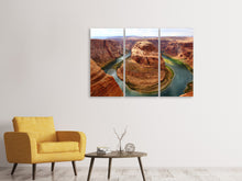 Laden Sie das Bild in den Galerie-Viewer, Leinwandbild 3-teilig Blick auf den Grand Canyon