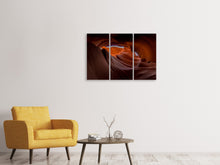 Laden Sie das Bild in den Galerie-Viewer, Leinwandbild 3-teilig Fantastischer Antelope canyon