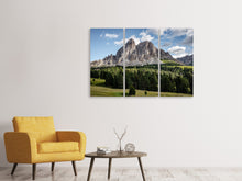 Laden Sie das Bild in den Galerie-Viewer, Leinwandbild 3-teilig Imposante Berglandschaft