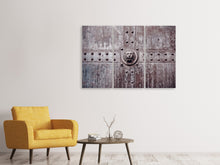 Laden Sie das Bild in den Galerie-Viewer, Leinwandbild 3-teilig Kunstvolles Tor