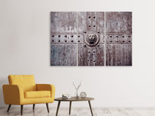Laden Sie das Bild in den Galerie-Viewer, Leinwandbild 3-teilig Kunstvolles Tor