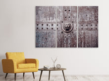 Laden Sie das Bild in den Galerie-Viewer, Leinwandbild 3-teilig Kunstvolles Tor