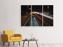 Laden Sie das Bild in den Galerie-Viewer, Leinwandbild 3-teilig Die Licht Wege