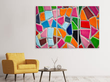 Laden Sie das Bild in den Galerie-Viewer, Leinwandbild 3-teilig Mosaik Wand