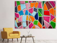 Laden Sie das Bild in den Galerie-Viewer, Leinwandbild 3-teilig Mosaik Wand