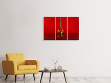 Laden Sie das Bild in den Galerie-Viewer, Leinwandbild 3-teilig Murano Glaskunst