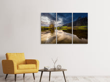 Laden Sie das Bild in den Galerie-Viewer, Leinwandbild 3-teilig Am Waldrand