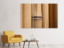 Laden Sie das Bild in den Galerie-Viewer, Leinwandbild 3-teilig Bambus Close up