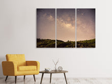 Laden Sie das Bild in den Galerie-Viewer, Leinwandbild 3-teilig Ein Himmel voller Sterne
