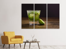 Laden Sie das Bild in den Galerie-Viewer, Leinwandbild 3-teilig Frischer Caipirinha