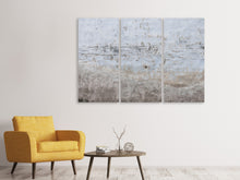 Laden Sie das Bild in den Galerie-Viewer, Leinwandbild 3-teilig Steinwand Muster