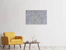 Laden Sie das Bild in den Galerie-Viewer, Leinwandbild 3-teilig Steinwand Textur