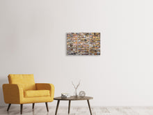Laden Sie das Bild in den Galerie-Viewer, Leinwandbild 3-teilig Alte Steinwand