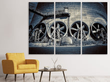 Laden Sie das Bild in den Galerie-Viewer, Leinwandbild 3-teilig Ventilatoren XXL