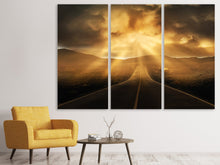Laden Sie das Bild in den Galerie-Viewer, Leinwandbild 3-teilig Mystische Strasse