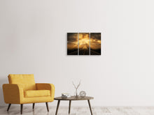 Laden Sie das Bild in den Galerie-Viewer, Leinwandbild 3-teilig Mystische Strasse