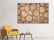 Laden Sie das Bild in den Galerie-Viewer, Leinwandbild 3-teilig Wand Bäume