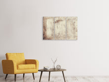 Laden Sie das Bild in den Galerie-Viewer, Leinwandbild 3-teilig Shabby chic Wand