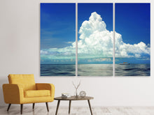Laden Sie das Bild in den Galerie-Viewer, Leinwandbild 3-teilig Cumulus Wolke
