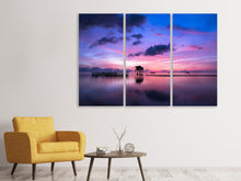 Laden Sie das Bild in den Galerie-Viewer, Leinwandbild 3-teilig Leiser Sonnenaufgang
