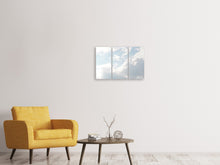 Laden Sie das Bild in den Galerie-Viewer, Leinwandbild 3-teilig Wolken im Licht
