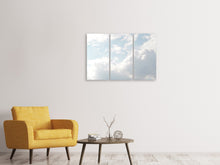 Laden Sie das Bild in den Galerie-Viewer, Leinwandbild 3-teilig Wolken im Licht
