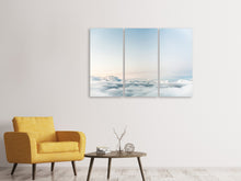 Laden Sie das Bild in den Galerie-Viewer, Leinwandbild 3-teilig Über den Wolken schweben