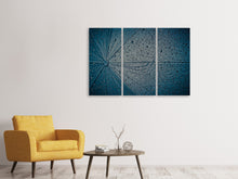 Laden Sie das Bild in den Galerie-Viewer, Leinwandbild 3-teilig Regenschirm
