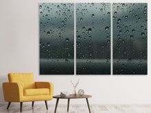 Laden Sie das Bild in den Galerie-Viewer, Leinwandbild 3-teilig Glänzende Wassertropfen